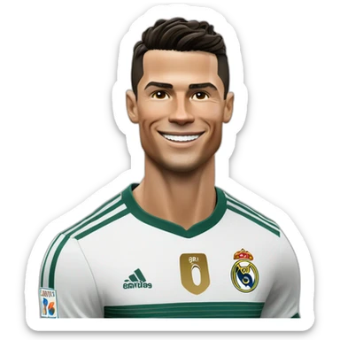 Cristiano Ronaldo qui fait la célébration siuuuu sticker