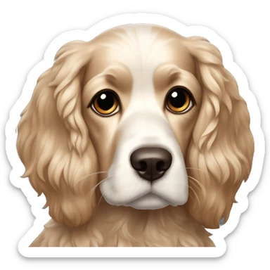 Perro raza cockie Spaniel sticker