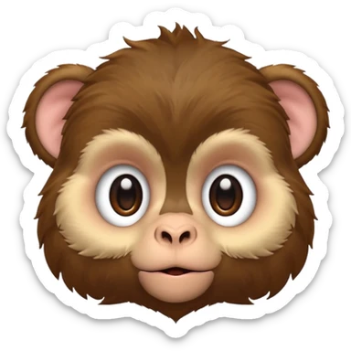rookie monkeys puppy head sticker