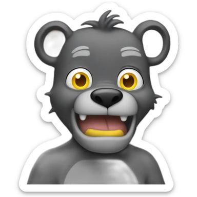 Itchy and scratchy sticker