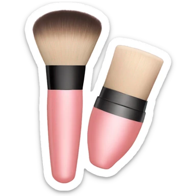blush and brush sticker