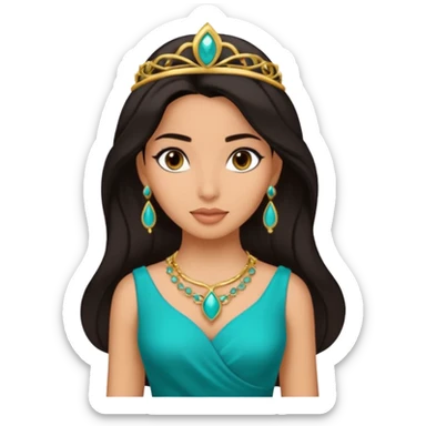 Emoji de la princesa Jasmin  sticker
