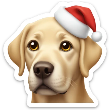 Labrador Christmas sticker