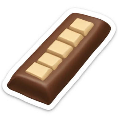 Beige chocolate bar sticker