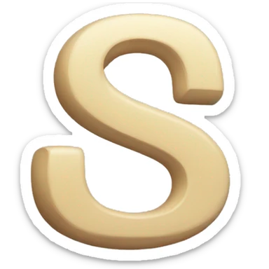 S letter sticker