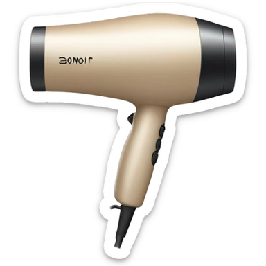 beige blow dryer for hair sticker