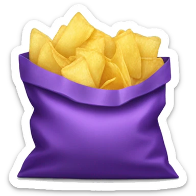 purple bag of chips sticker