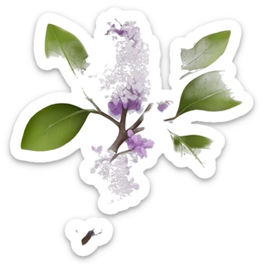 branch of lilac sticker
