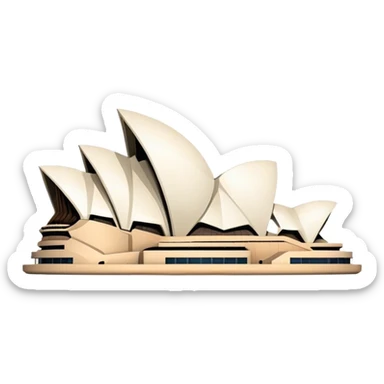 sydney opera house, no frame sticker