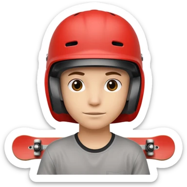 Skateboarder mugshot sticker