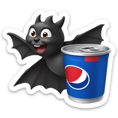 Chauve qui boit du pepsi sticker