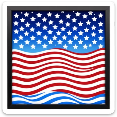 America in Distress upside down flag emoji sticker