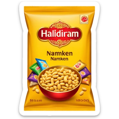 Haldiram Namkeen Packet sticker