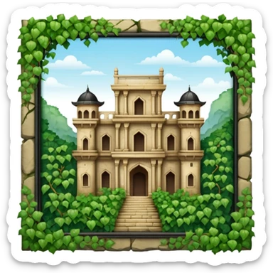 ancient palace in the woods sticker