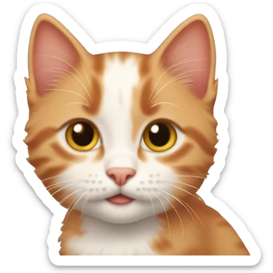 The red-haired kitten sticker