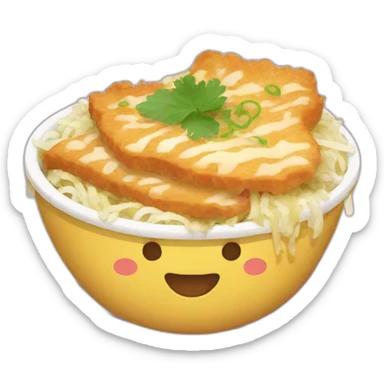 happy katsudon sticker