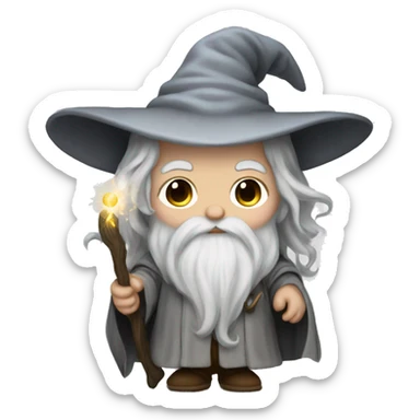 baby gandalf wizard sticker