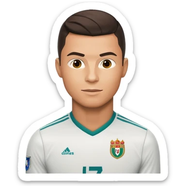 Cristiano Ronaldo football emojis sticker