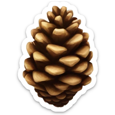 Pine cone sticker