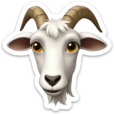 whispering goat sticker