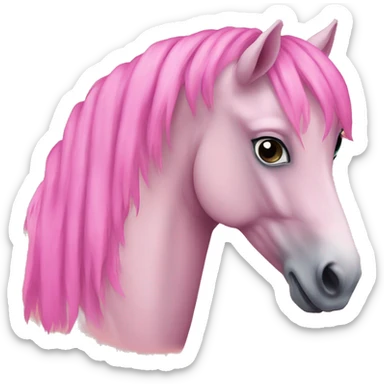pink horses sticker