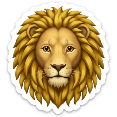 Bob Marley heraldic crest like a lion sticker