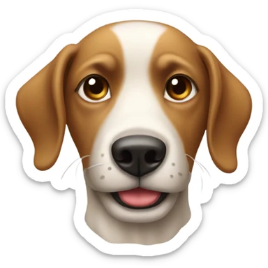 cane che beve un the sticker