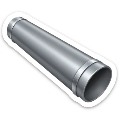 long thin metal pipe sticker