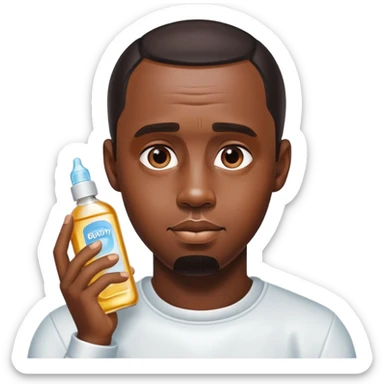 Diddy with baby oil sticker