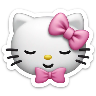Hello kitty sleeps sticker
