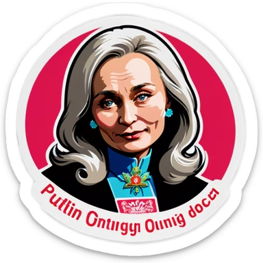 Putin drug queen  sticker