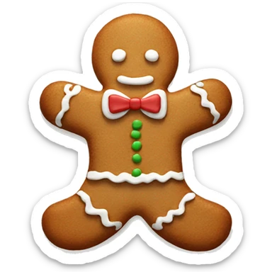 Gingerbread cookie sticker