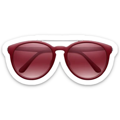 Maroon sunglasses  sticker