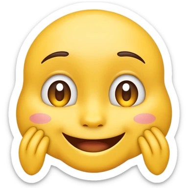 subtle smile emoji, a bit naughty sticker