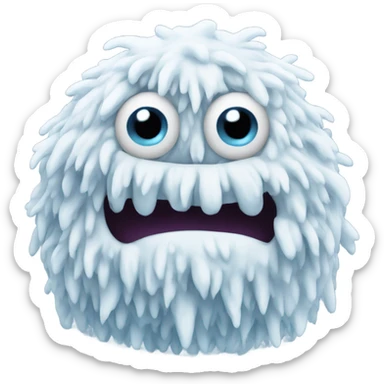 Snow monster sticker