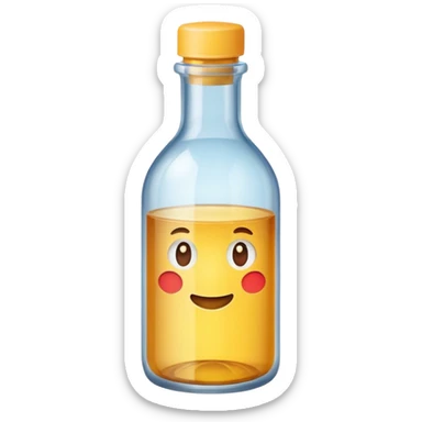 une bouteille de cristaline sticker