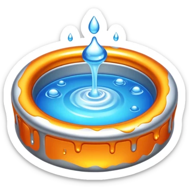 molten aluminum sticker