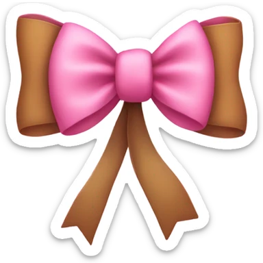 pink bow sticker