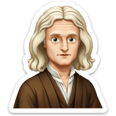 Isaac newton  sticker