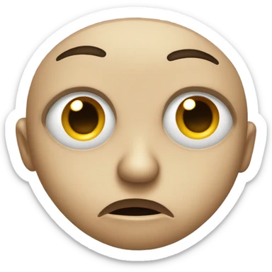 Fake crying emoji  sticker