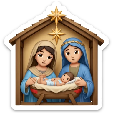 Pessebre Nadal nen jesús sticker