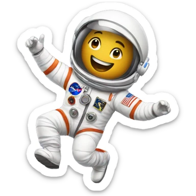 dancing astronaut sticker