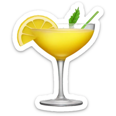 yellow cocktail  sticker