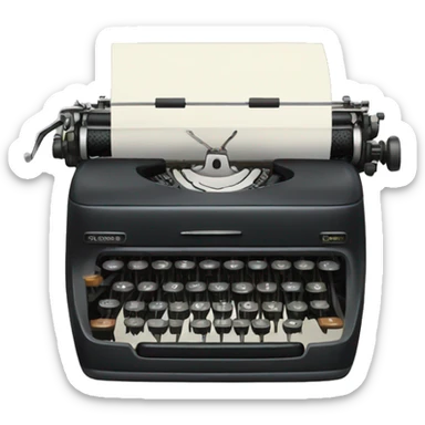 typewriter sticker