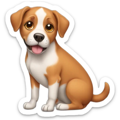 Dog pregnant sticker