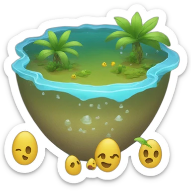 être sous l'eau sticker