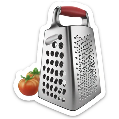 Cheese grater sticker