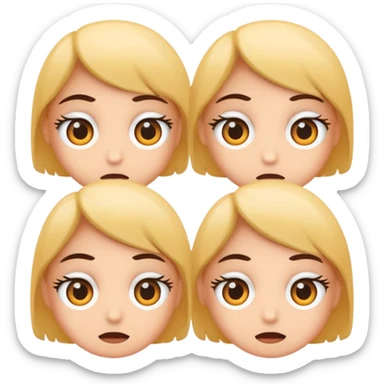 🤪interchange position of eyes  sticker