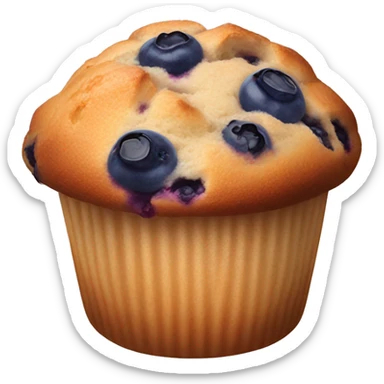 Blueberry muffin sticker