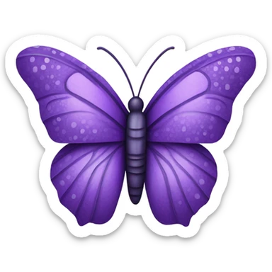 Purple s with wings sticker